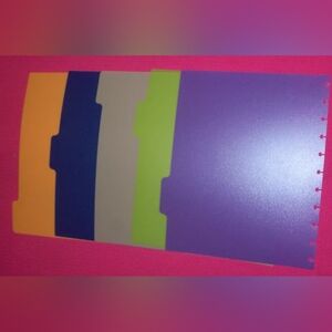 60 Dividers total Caliber Premium Tabbed Dividers( 12 packs, 5 dividers in each)